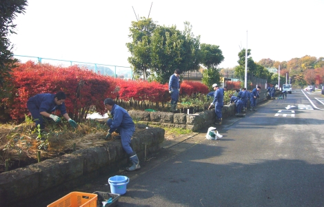 湘南ひらつかパークゴルフ場の植栽工事