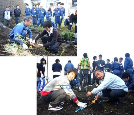 伊勢原高校 植樹イベント